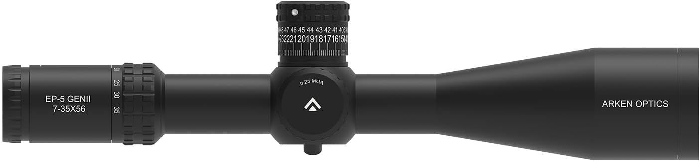 Arken Optics EP-5 Gen 2 7-35×56 FFP Rifle Scope | VPR MIL Illuminated Reticle | Zero Stop | 34mm Tube