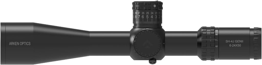 Arken Optics SH4J 6-24×50 FFP Rifle Scope | VHR MOA Illuminated Reticle | Zero Stop | 34mm Tube