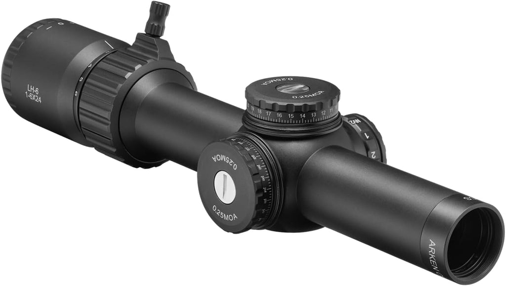Arken Optics LH-6 1-6×24 SFP Rifle Scope | Illuminated Reticle | 30mm Tube | Lightweight LPVO