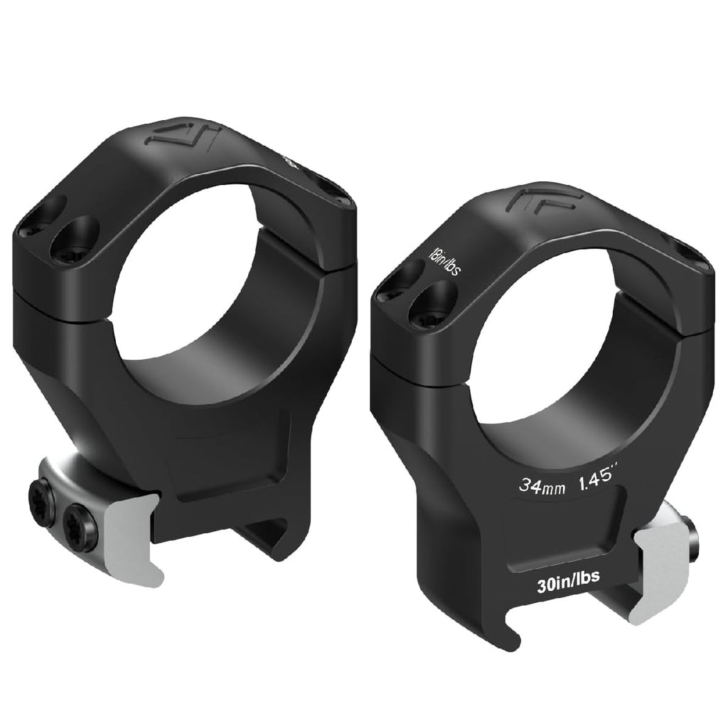 Arken Optics Halo Ti™ Titanium Rifle Scope Rings | 34mm | High | MIL-STD Picatinny