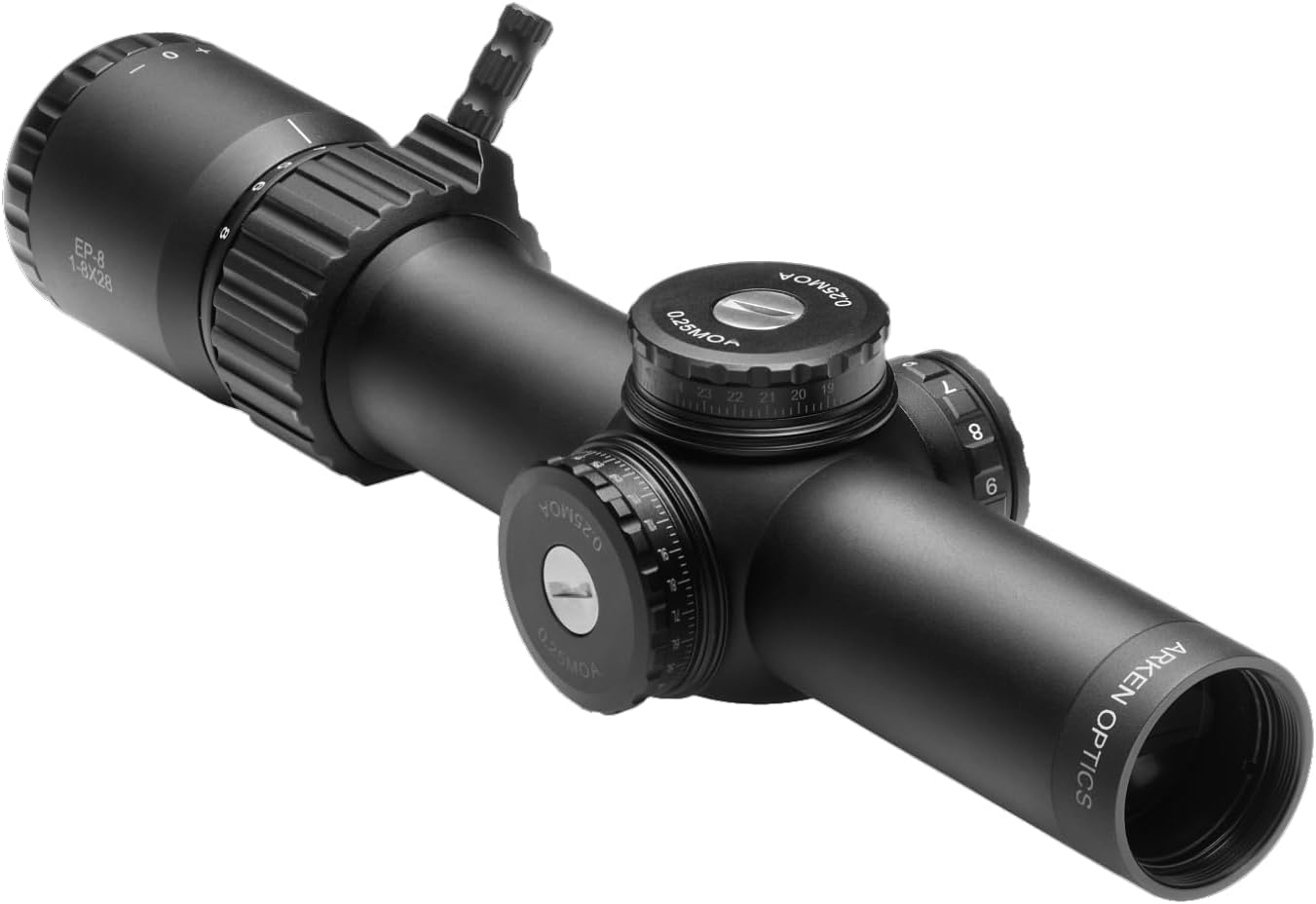 Arken Optics EP-8 LPVO 1-8×24 FFP Rifle Scope | Illuminated Reticle | Zero Stop | 34mm Tube