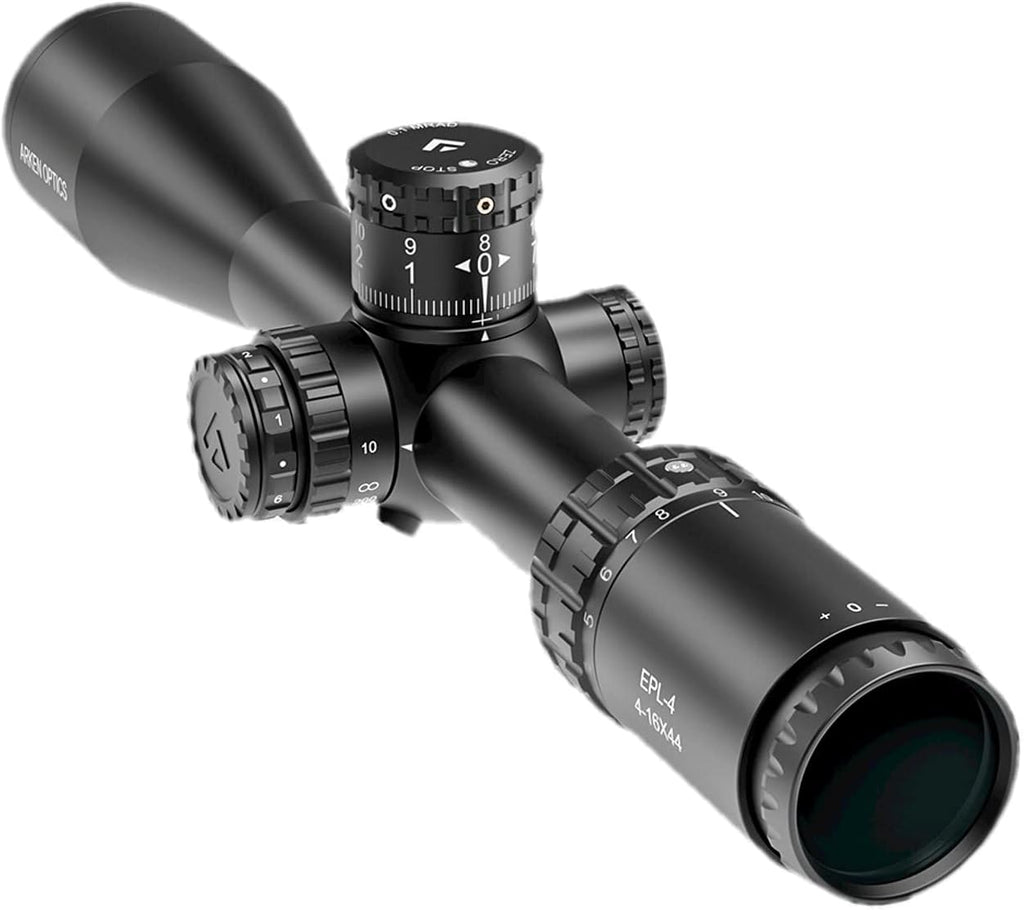 Arken Optics EPL4 FFP Lightweight Rifle Scope | VHR MIL Illuminated Reticle | Zero Stop | 30mm Tube