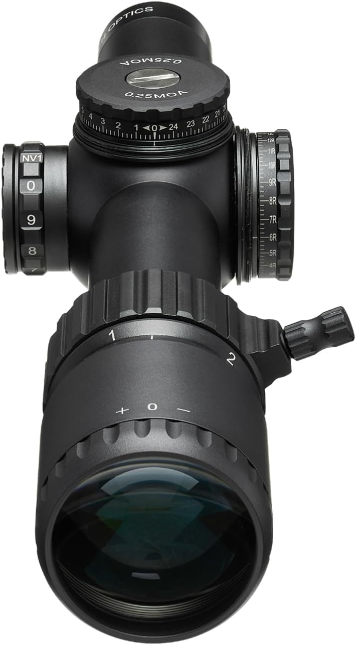 Arken Optics LH-6 1-6×24 SFP Rifle Scope | Illuminated Reticle | 30mm Tube | Lightweight LPVO